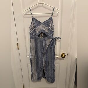 Express Blue and White Striped dress